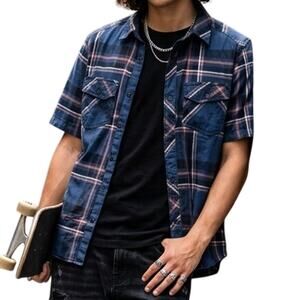 rock revival dress shirt Rock Revival Mexico Stretch Shirt - Men's Shirts in Black Mexico